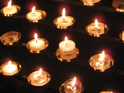 sveces, katedrālē, St patrick, gaisma, baznīca, svece, reliģija