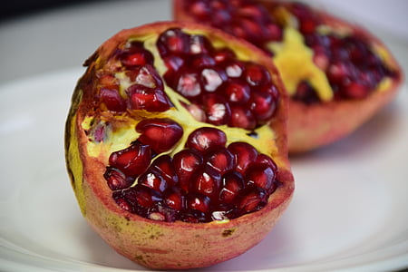 pomegranate, red, fruit, healthy, vitamins, delicious, food