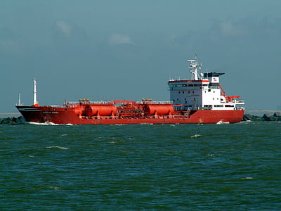 Attilio levoli, Schiff, verlassen, Hafen, Rotterdam, Tanker, Schiff