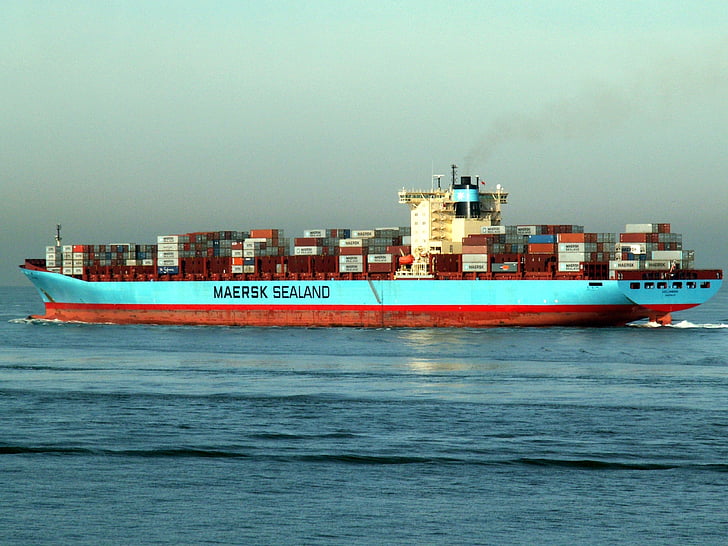 maersk, พอร์ต, ท่าเรือ, ค่าจัดส่ง, อุตสาหกรรม, ทะเล, เรือ