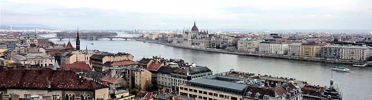 Будапешт, Дунай, Венгрия, город, Панорама, Парламент, Сити Путешествие