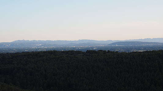 paisatge, zona càrstica, França, Provença, Fontaine-de-vaucluse, natura, muntanya