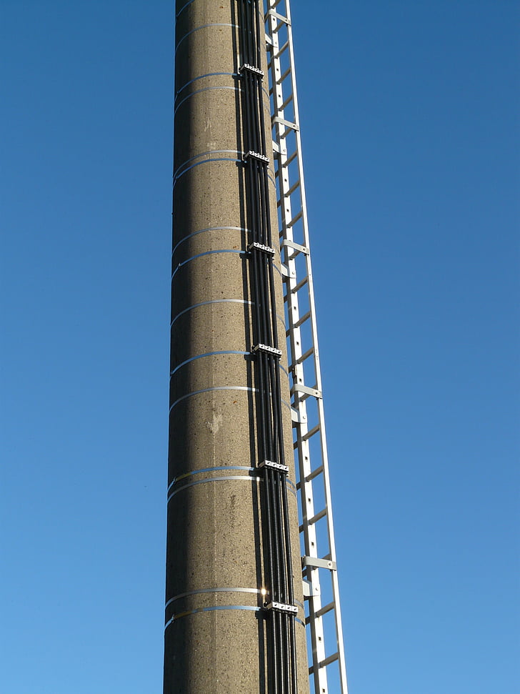 cột ăn-ten, nổi lên, đầu, leo lên, transmission tower, Đài phát thanh tower, tháp