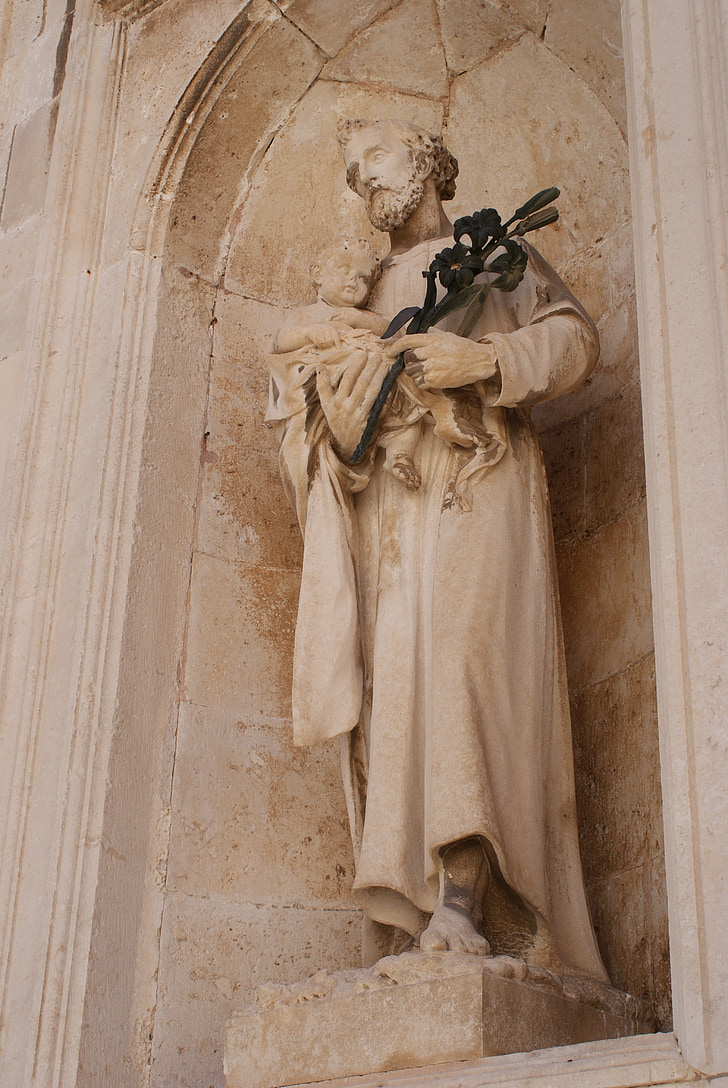 hellige, Anthony i Padova, Padova, Dubrovnik, figur, Lily, barnet