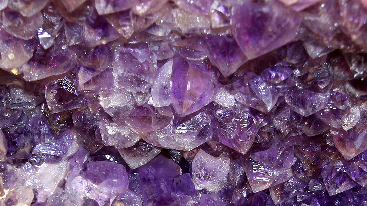 Amethyst, semi ædle sten, Violet, blå, mineraler, mineral, mørk lilla