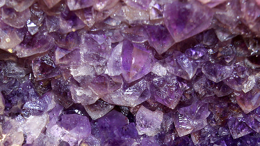 amethyst, semi precious stone, violet, blue, minerals, mineral, dark purple