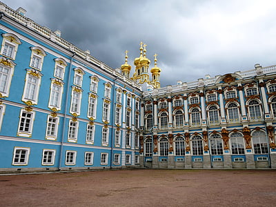 Catherine's palace, Peterburi, Venemaa, Ajalooliselt, Palace, arhitektuur, kuulus koht