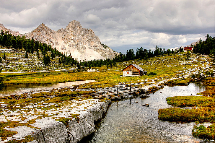 Dolomites, mäed, Fanes, Itaalia, Lõuna-Tirooli, Vaade, Alpine