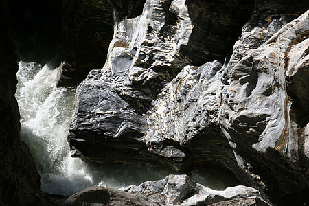 Liechtensteinklamm, profanacja, wody, torrent, kamień, Rock, Natura