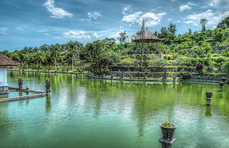vee aiad, Bali, Kings vesi aias, Indoneesia, eksootiline, Travel, Turism