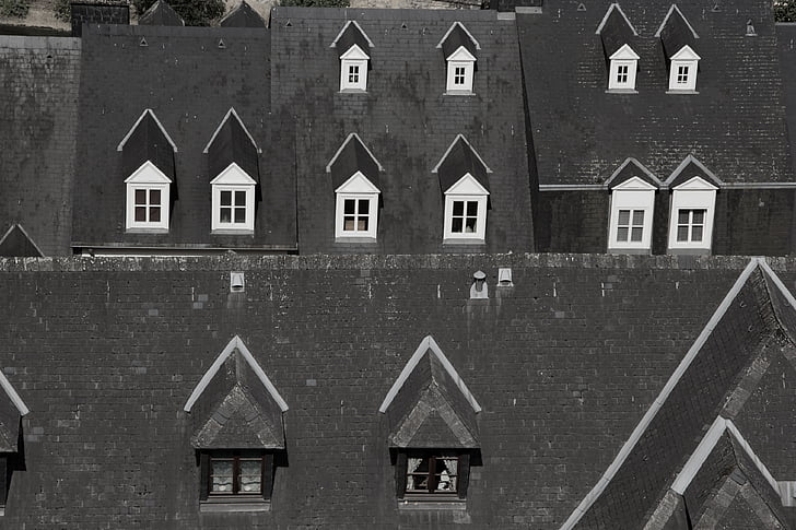 roofs, houses, window