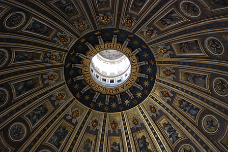 Vatikán, Szent Péter, kupola, Róma, Olaszország, Michaelangelo, építészet