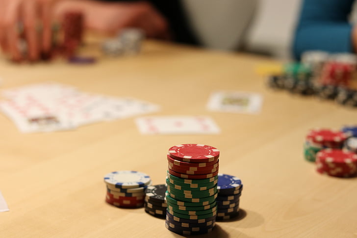 Poker, chips, gokken, winst, pokerspel, spelen, Win