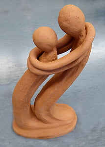 clay figures, weel, art, shaped, decoration, hug, sound