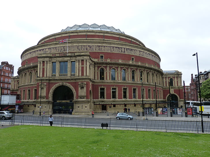 Роял Албърт Хол, хол, концертна зала, Лондон, река Темза, Англия, Обединено кралство
