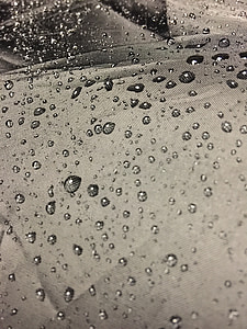rainy, umbrella, black, gray, white, light, reflection