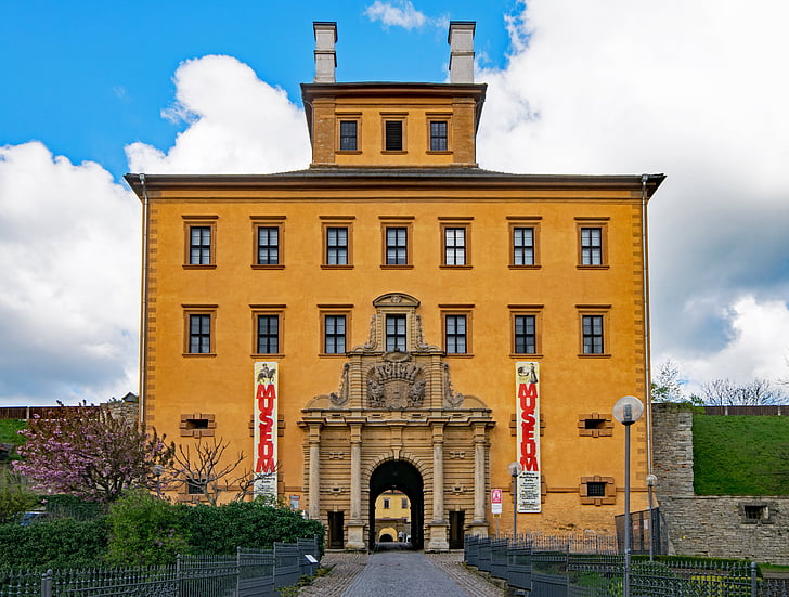 Moritz castle, Zeitz, Sachsen-anhalt, Tyskland, slottet, Museum, attraksjoner i moritzburg