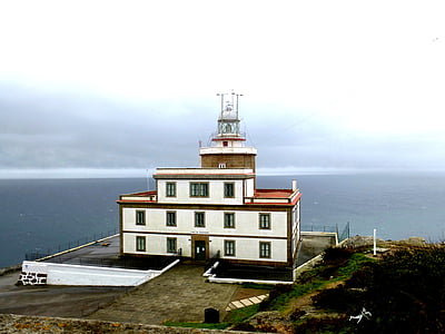 Galicia, nærheten, fyr, sjøen, Costa, kystlinje, natur