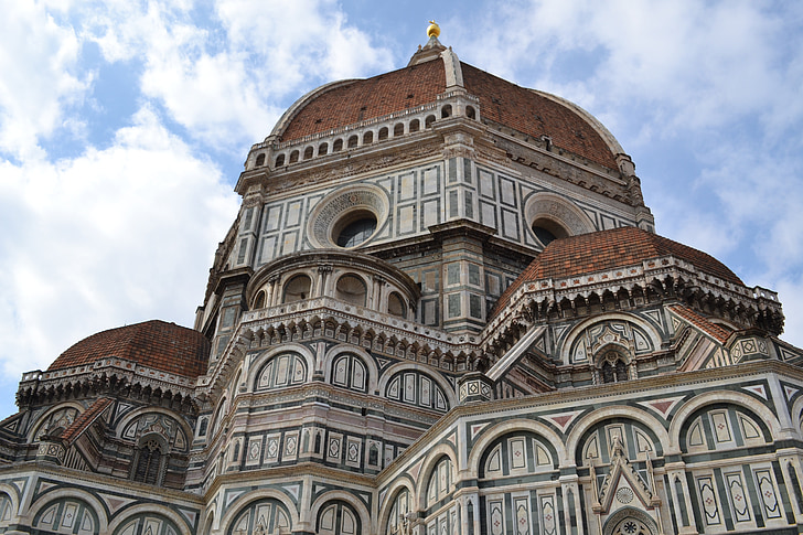 katedra, Florencija, atostogų, tamsintas stiklas, Toskana, paminklas, Italija