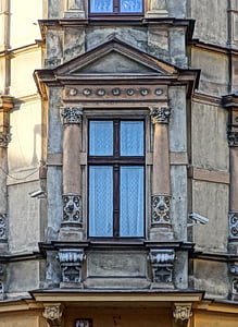 Sienkiewicza, Bydgoszcz, finestra, architettura, esterno, costruzione, facciata