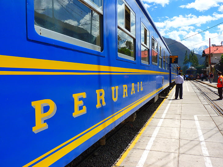 trein, Treinstation, platform, spoor tickets, Andes railway, PeruRail, Peru