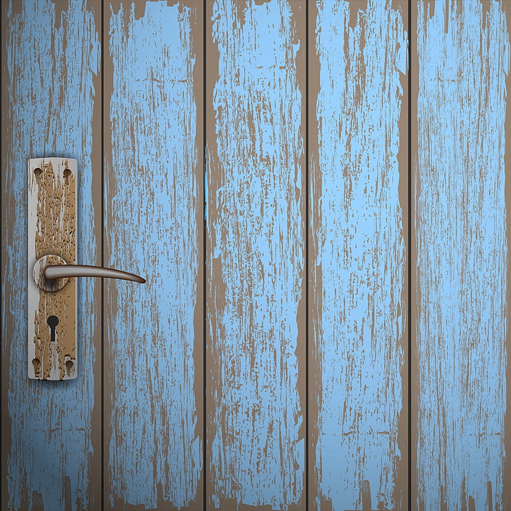 dvere, staré, Antique, vchod, drevené, dverách, Rust