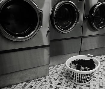 laundromat, launderette, laundry, basket