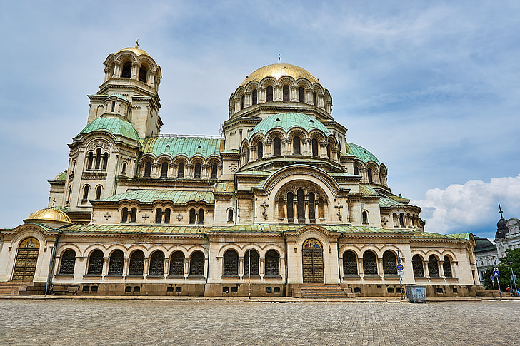 Sofia, Bulgaaria, Cathedral, kirik, õigeusu, Aleksander Nevski katedraal, religioon
