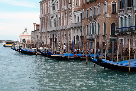 Venezia, Italien, gondol, resor, Italienska, turism, arkitektur