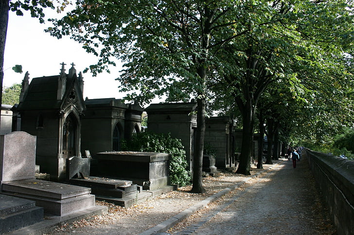 kalmistu, haudade, pere lachaise, Pariis