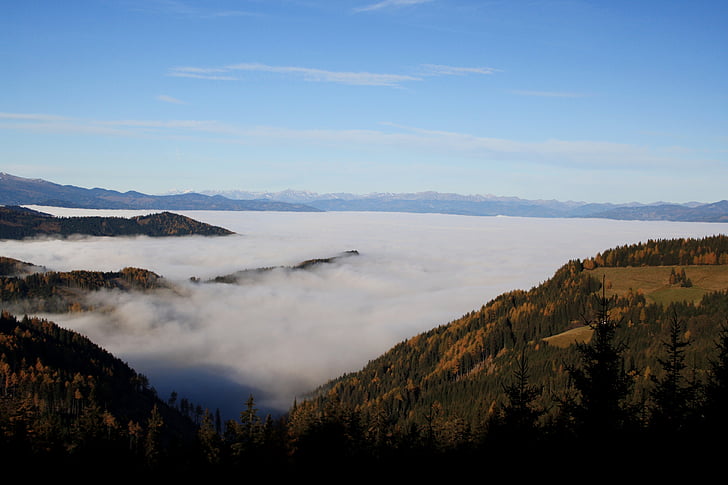 gaberl, Щирия, мъгла, Есен