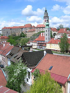 Český, Krumlov, Česká republika, město, budova, orientační bod, historické