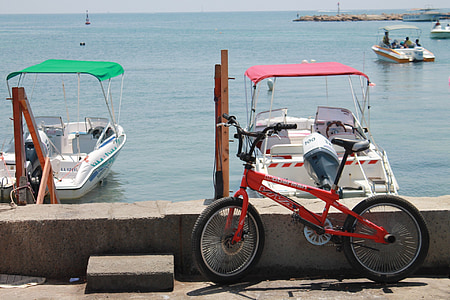 cyprus, port, bike