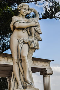 Cypern, Ayia napa, vandverden, græsk, kvinde, statue, kroppen