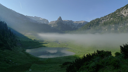 funtensee, schottmalhorn, Alpine, bergsee, đi bộ đường dài, mùa hè, bầu trời