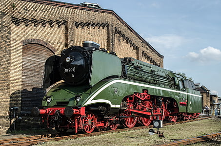 locomotora de vapor, históricamente, locomotora, ferrocarril de, loco, nostálgico, tren