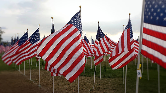 amerikanska flaggan, USA flagga, amerikansk, symbol, USA, nationella, röd