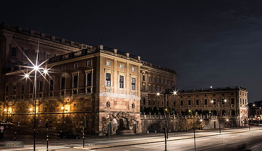 Stockholm palace, Castle, Royal castle, Swedia, Stockholm, musim panas, kota tua
