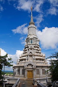 udong, Kambodža, Ajalooline, Aasia, hoone, Temple, vana
