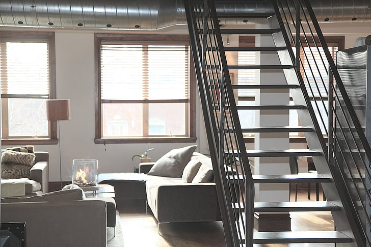 architectural, photography, stairs, condo, loft, apartment, house
