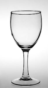 glas, witte achtergrond, zwarte lijnen, Goblet, rode wijnglas, drinkglas, drankje