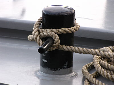 boat, sailboat, harbor, pulley, rope, mooring rope, sea