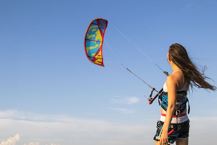 Montenegro, Kitesurfing, kiteboarding, kitesurfer, eventyr, utendørs, sport