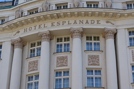 Hotel, Esplanade, Architektura, cestovní ruch, budova, městský