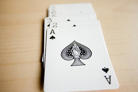Piky, karty, balíček karet, Casino, Poker, hazardní hry, rýč