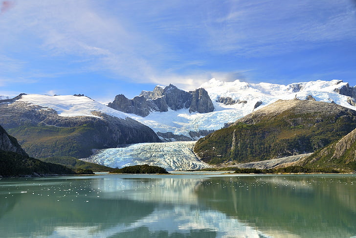 krydstogt, Patagonia, Chile, Argentina, Mountain, natur, søen