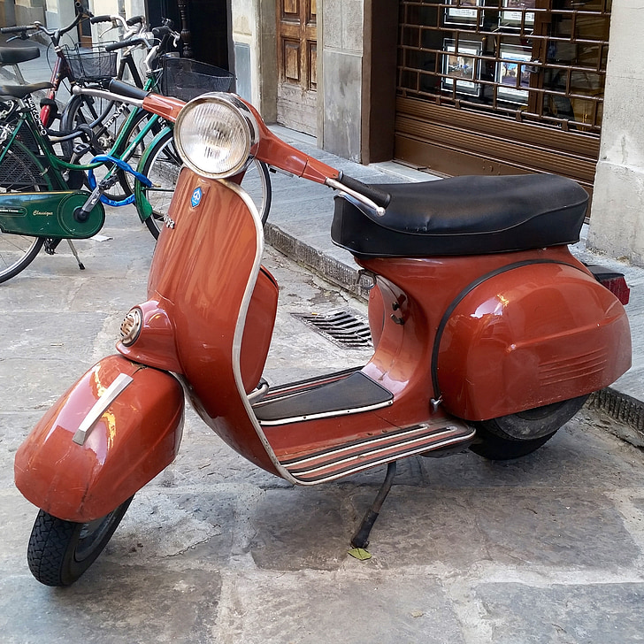 Vespa, Italia, scooter, vintage, Italiano, veicolo