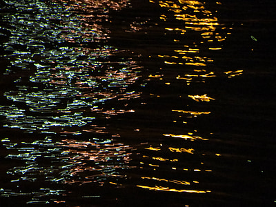 tối, nước, đêm, Hồ nước, sông ngòi, chảy, đèn chiếu sáng