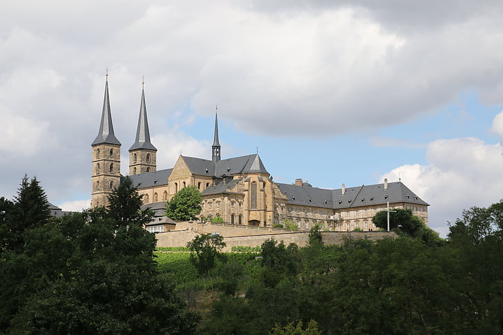 Bamberg, a Residence, Castle, kolostor, történelmileg, üdvözlőkártya, Nevezetességek