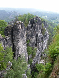 Laba peščenjak gore, schrammsteine, Labi, peščenjak gorskih, Saxon Švica, rock, Outlook